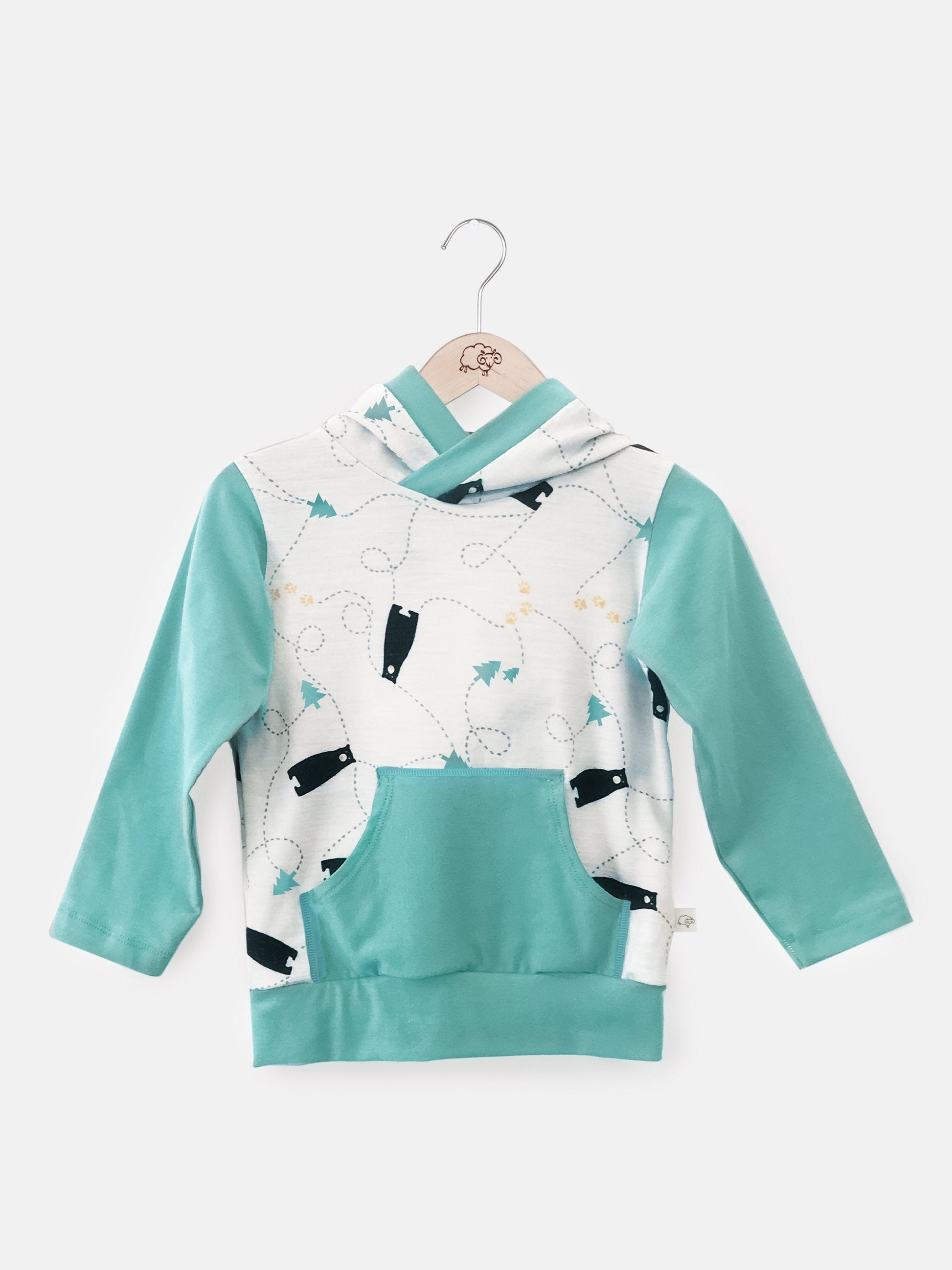 merino hoodie with pockets