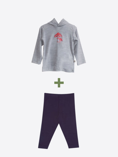 mokouna merino bundle with leggings and lightweight hoodie for toddler on sale