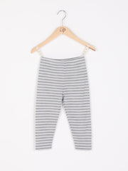 mokopuna leggings in merino with elastic waistband in size 000_cloudy bay stripe