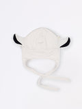 mokopuna beanie in merino with ear flaps and ties in size OSFA_lily