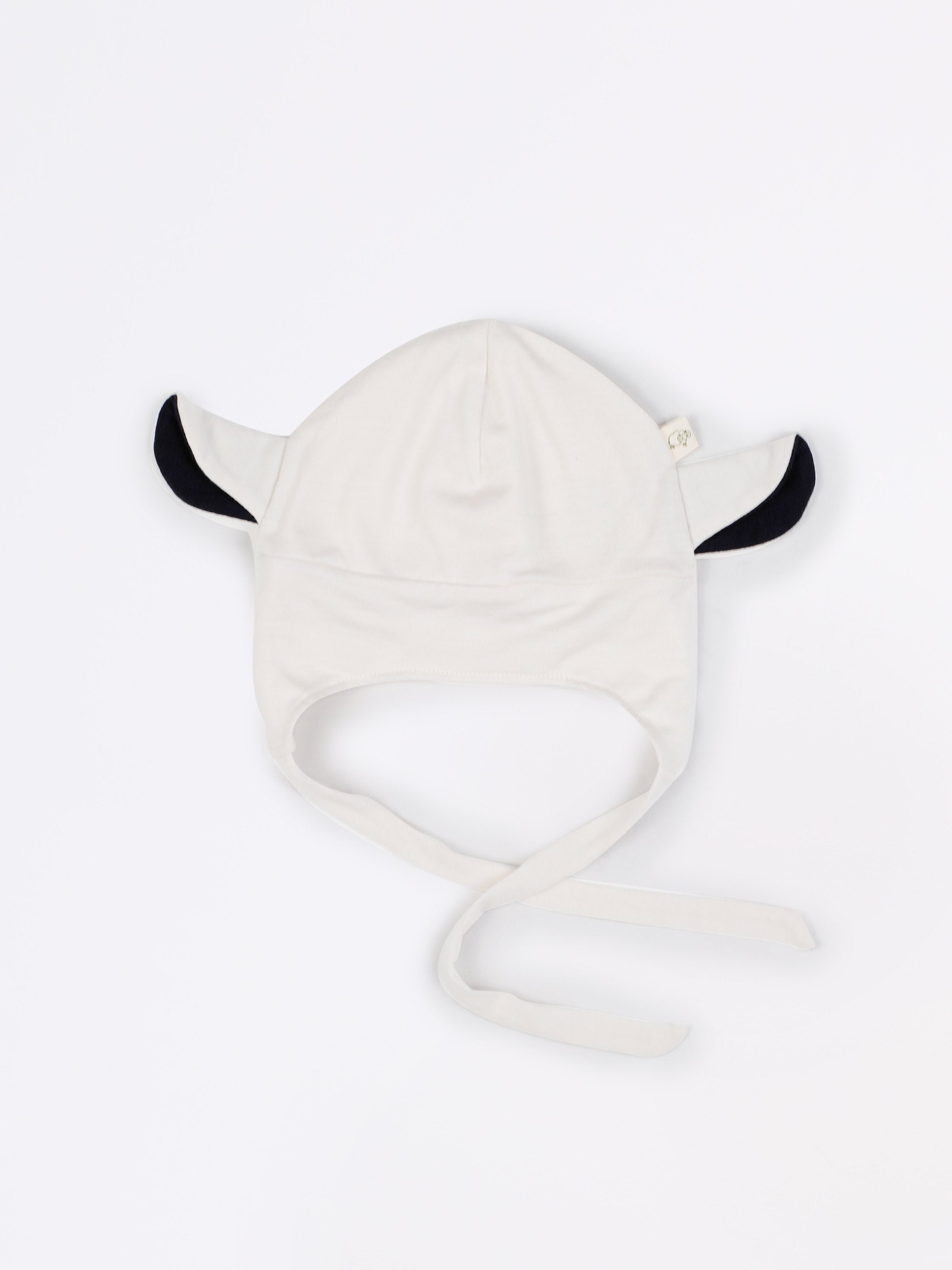 mokopuna beanie in merino with ear flaps and ties in size OSFA_lily